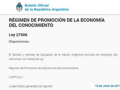 NUEVO RÉGIMEN DE PROMOCIÓN DE LA ECONOMÍA DEL CONOCIMIENTO